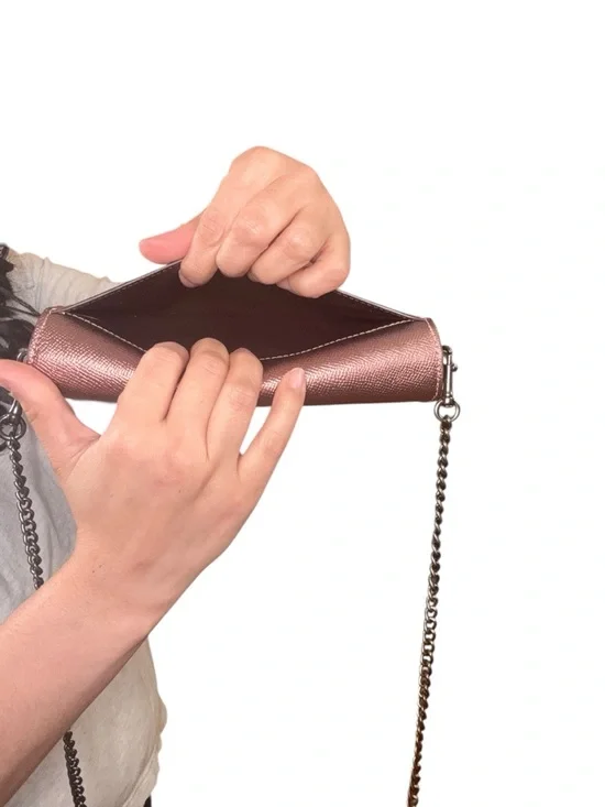 Metallic Rose Gold Chain Shoulder Bag - Picture 5 of 11